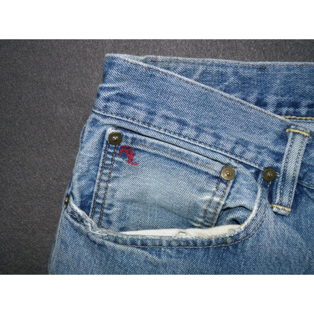 Polo Ralph Lauren Denim Jeans Mens Light Wash Classic Fit - Picture 2 of 7